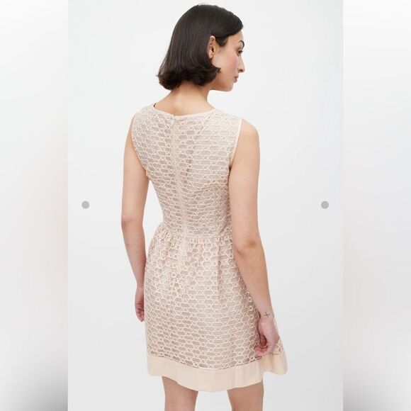 NWT Red Valentino Pink Ribbon Mesh A-Line Dress Size 2 Pink Blush - Picture 6 of 15
